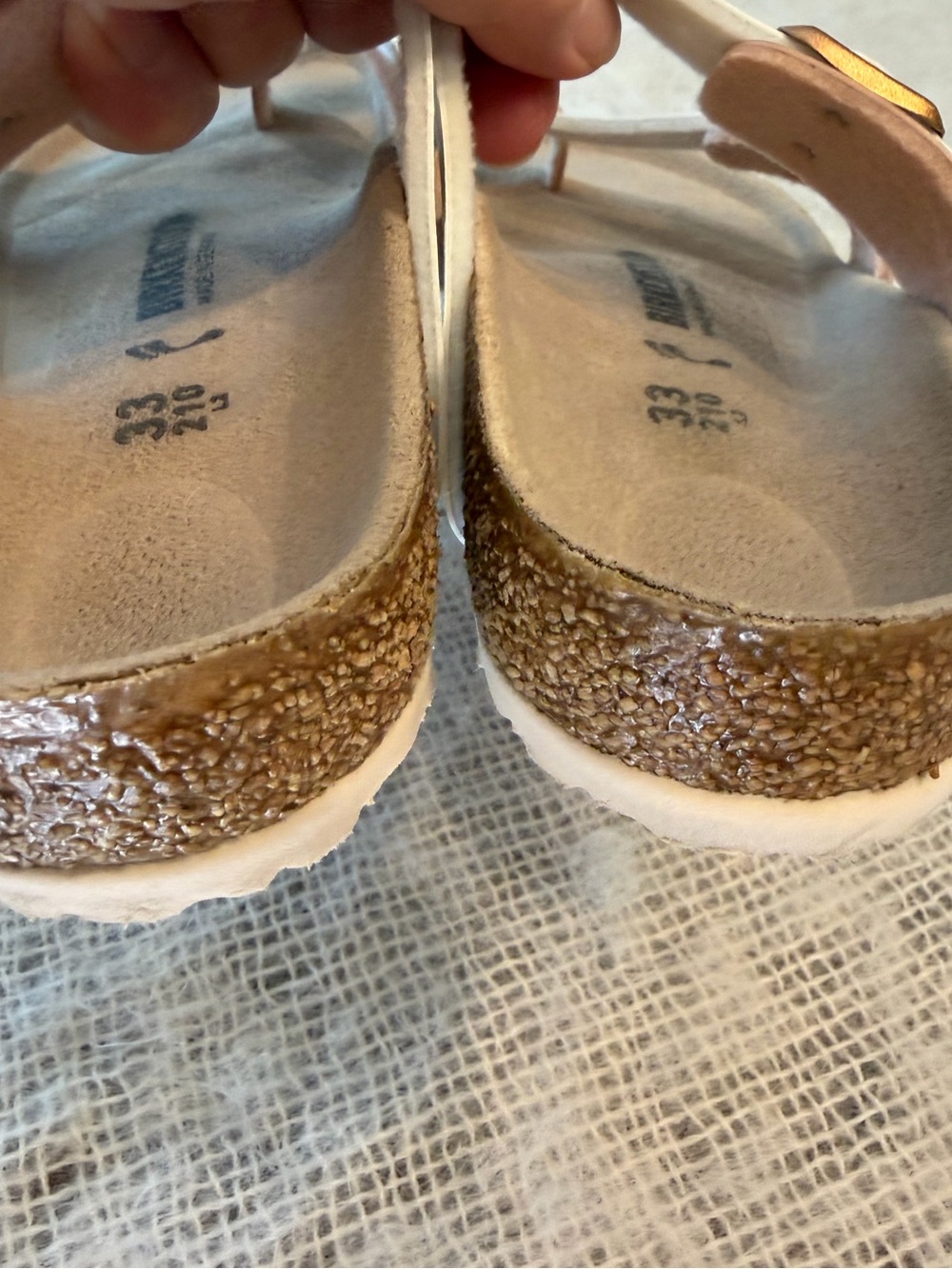 Birkenstock mayari kids sandals  pearl & rose gold EUC - Picture 13 of 16
